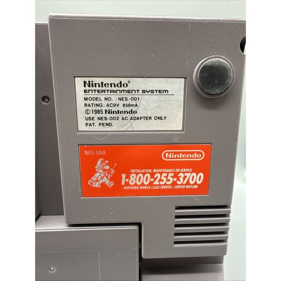 Nintendo NES 001 Entertainment System Console Bundle Tested Clean Original - Picture 8 of 11